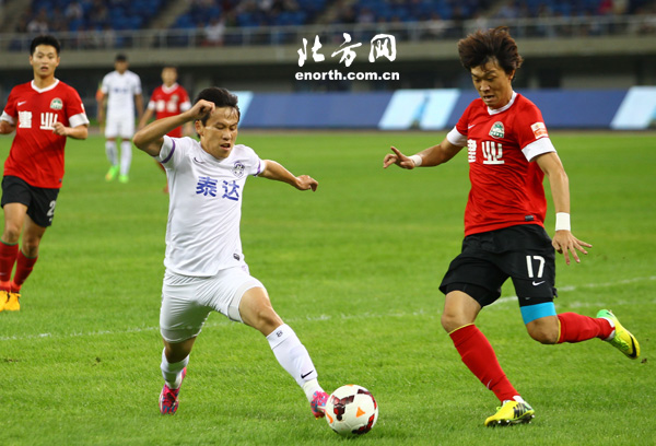 天津泰达战平,艰难取得一分 天津泰达战平,艰难取得一分